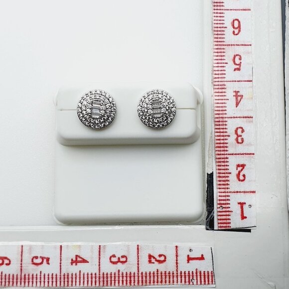 925 Sterling Silver Plated CZ Earrings, EVBRS570 - Picture 8 of 8